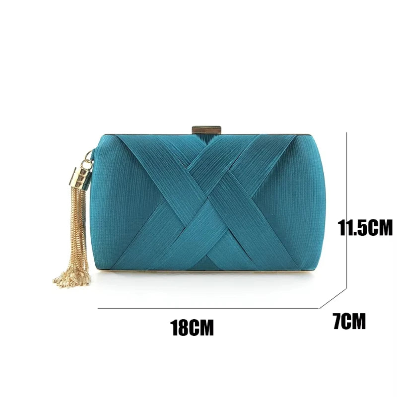 Fashion Women Bags Tassel Ladies Clutch Purse