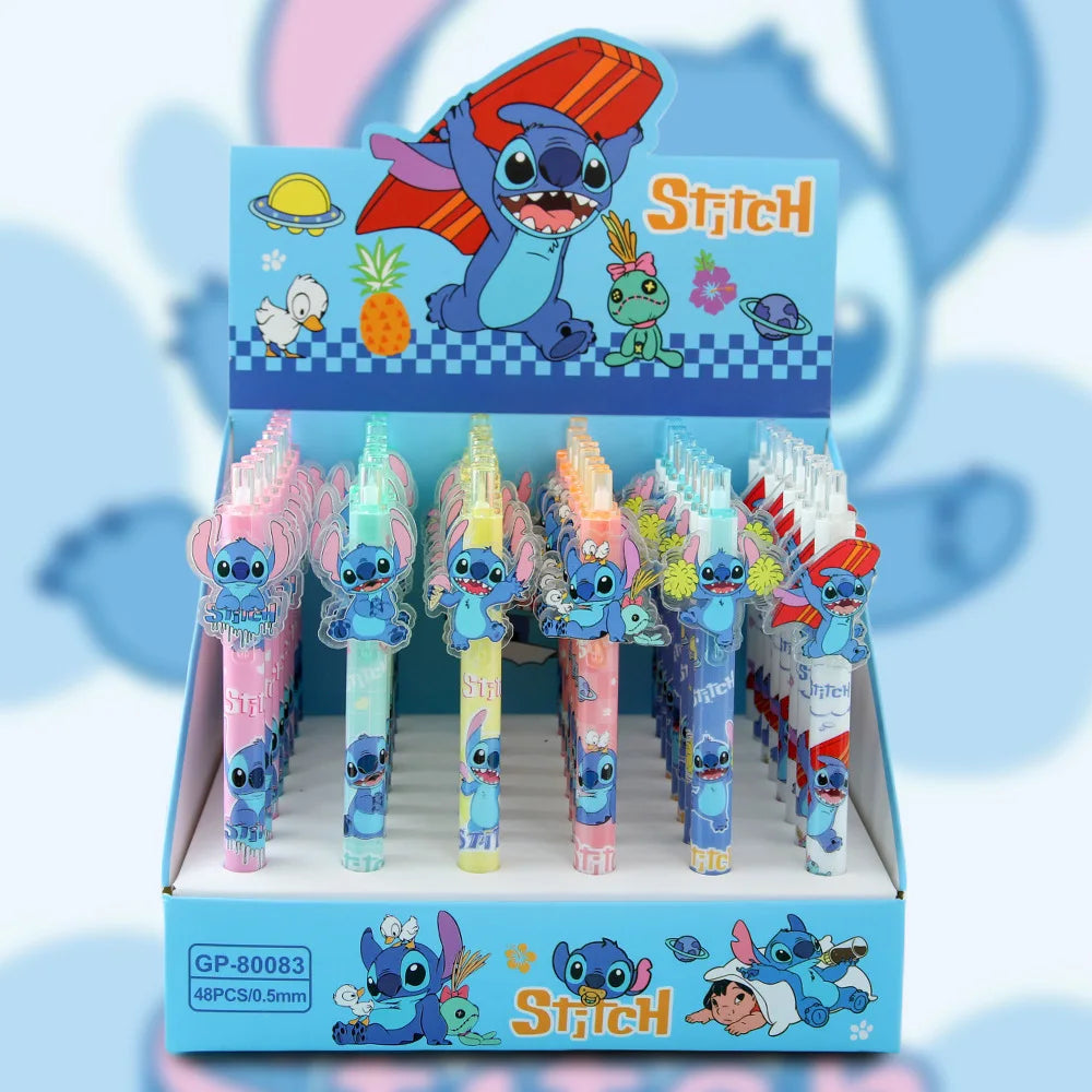 Disney Stitch Gel Pen Black New Cartoon