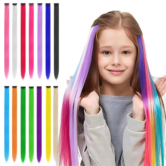 Colored Hair Extensions (10 pcs)