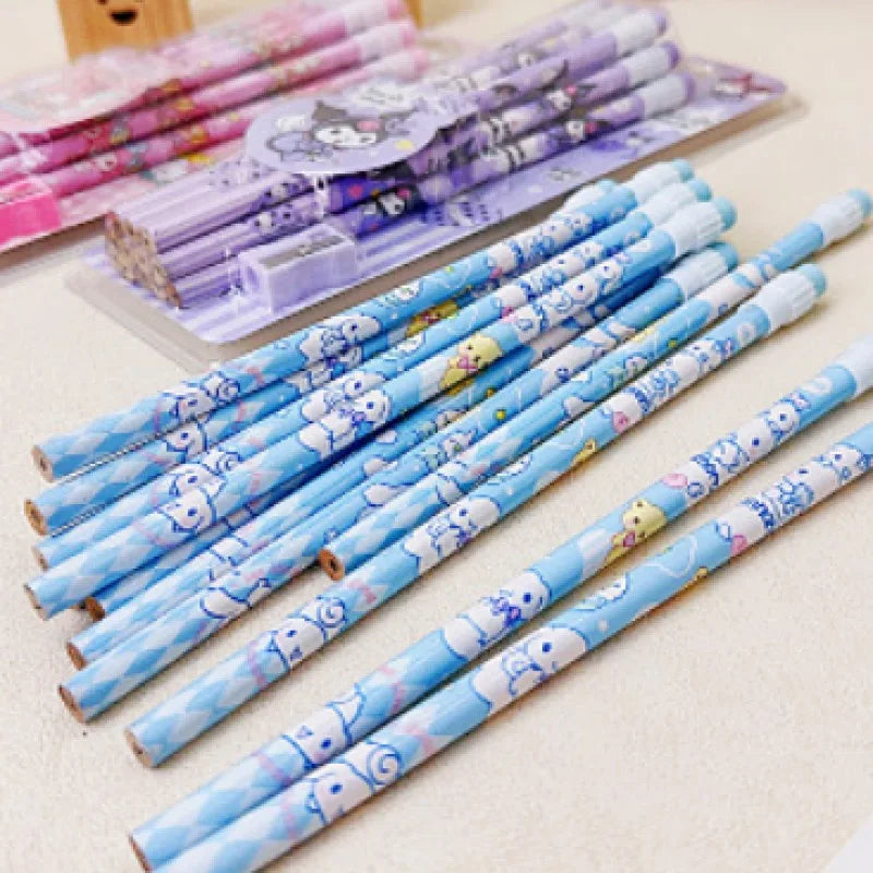 Sanrio Cinnamoroll Kuromi Cute Cartoon HB Pencils, 12 Pencils