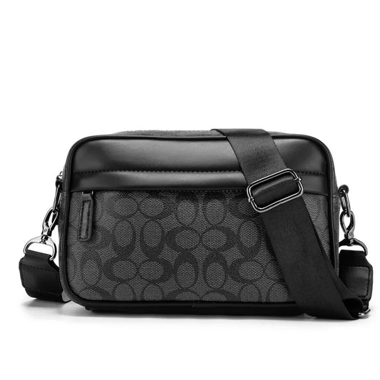 Men's Korean Multifunctional Printed Single Shoulder Messenger Bag