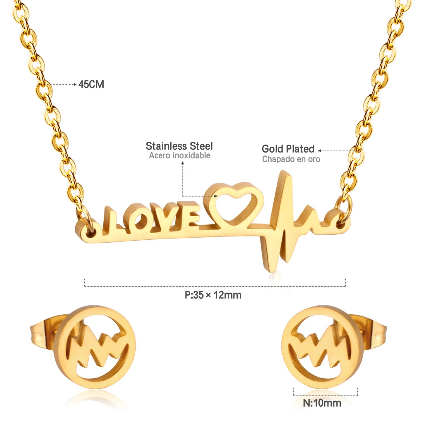 Elegant Fine Jewelry Sets Stainless Steel