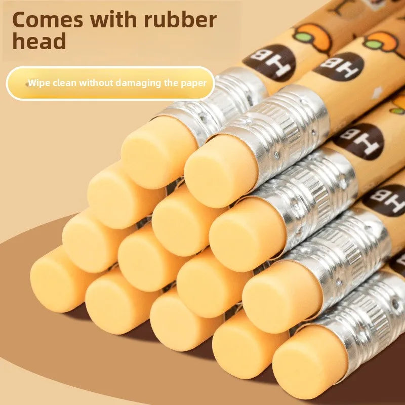 Kawaii Cartoon Capybara Pencil Pen with Rubber