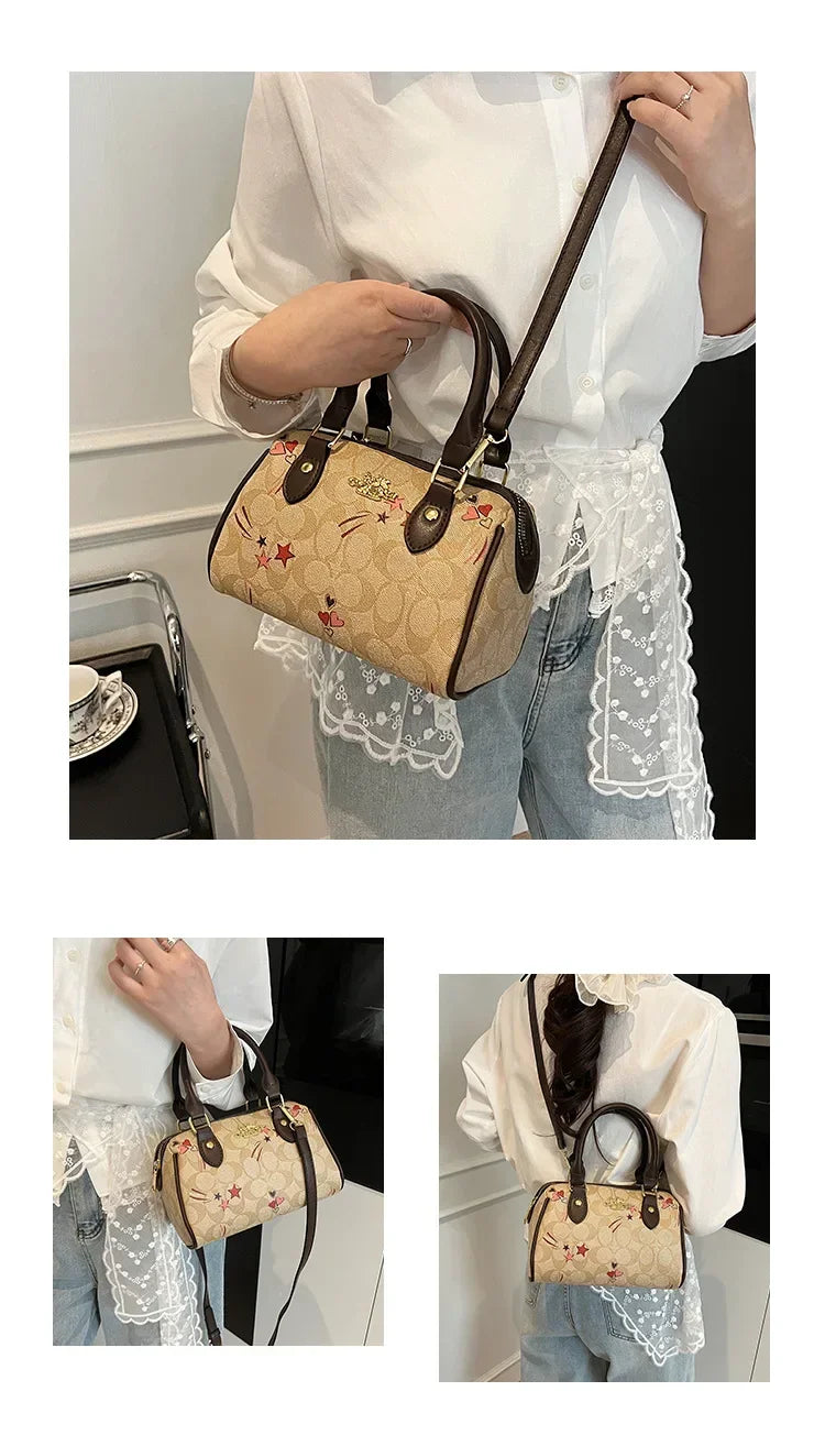 Women's Mini Boston Bucket Bag