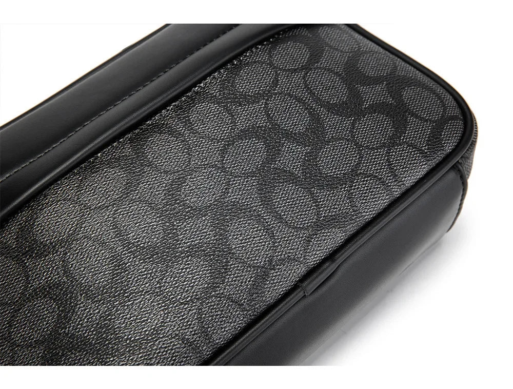 Men's Korean Multifunctional Printed Single Shoulder Messenger Bag