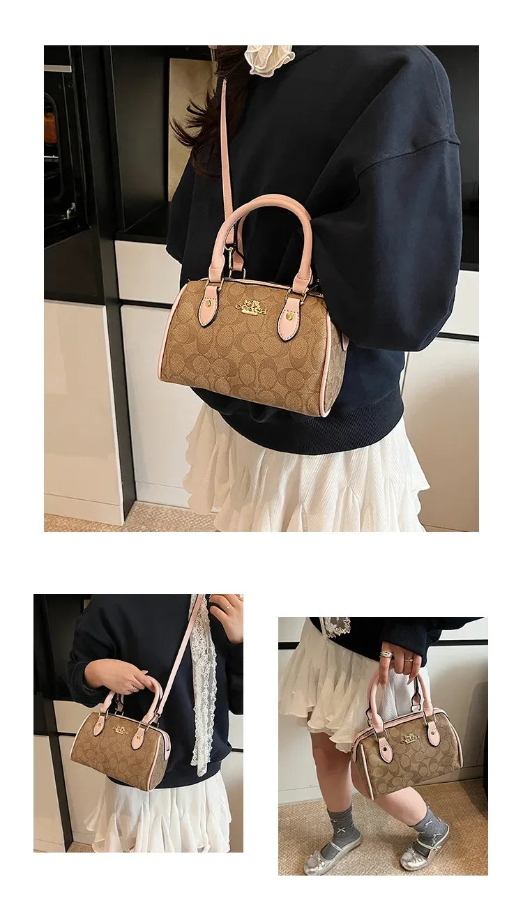 Women's Mini Boston Bucket Bag