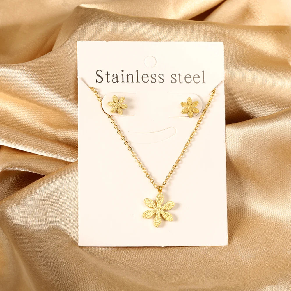 Elegant Fine Jewelry Sets Stainless Steel
